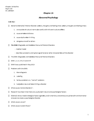 Chapter 1 Psych Notes - CHAPTER- 1 The Science Of Mind: The Discipline ...