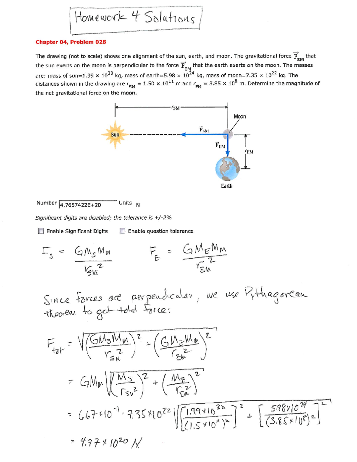 physics homework 4