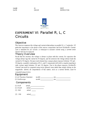 LAB 2 - BASIC EE LAB - NAME ID DEPT DATE INTSTRUCTOR GROUP EXPERIMENT ...