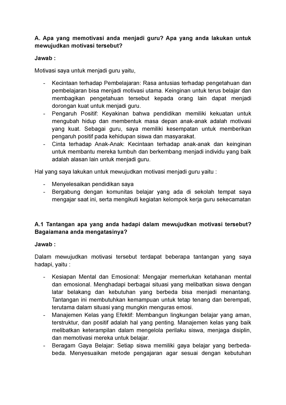 essay isinya apa aja