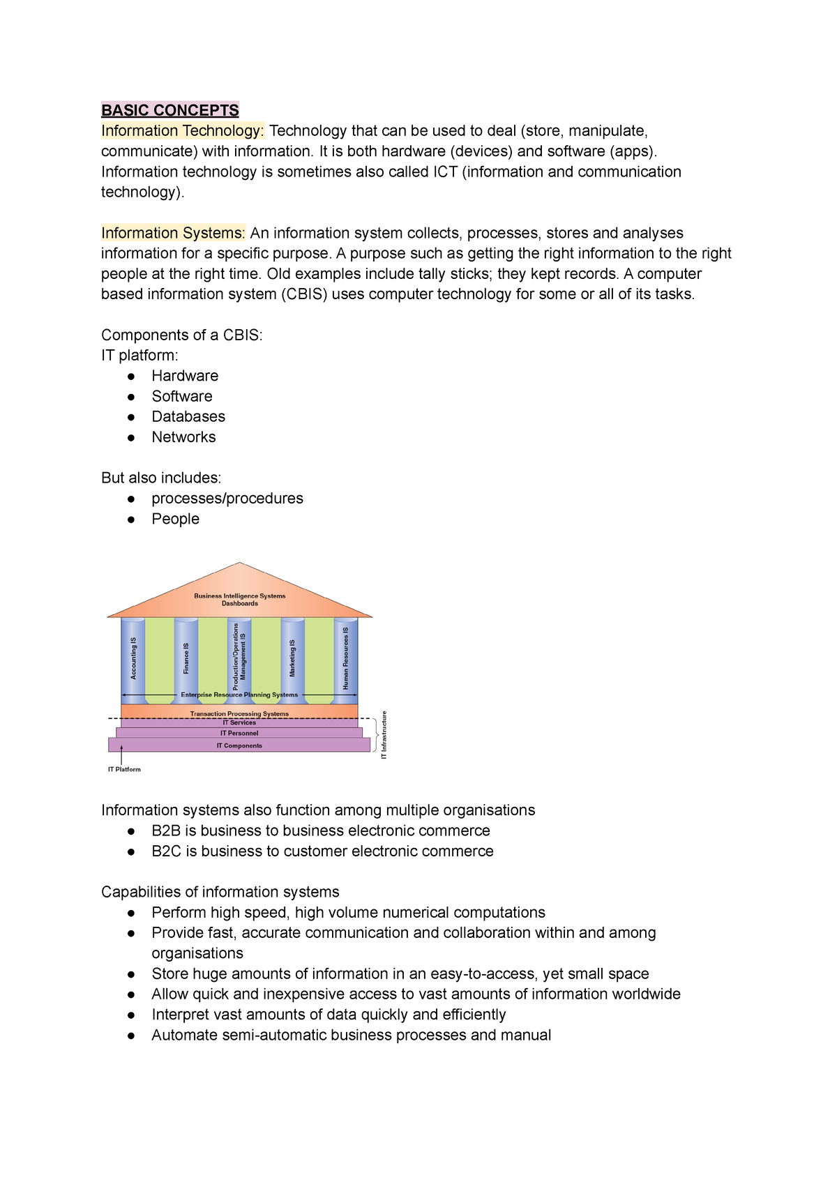 Info Compiled - Info Week 1 And 2 - BASIC CONCEPTS Information ...