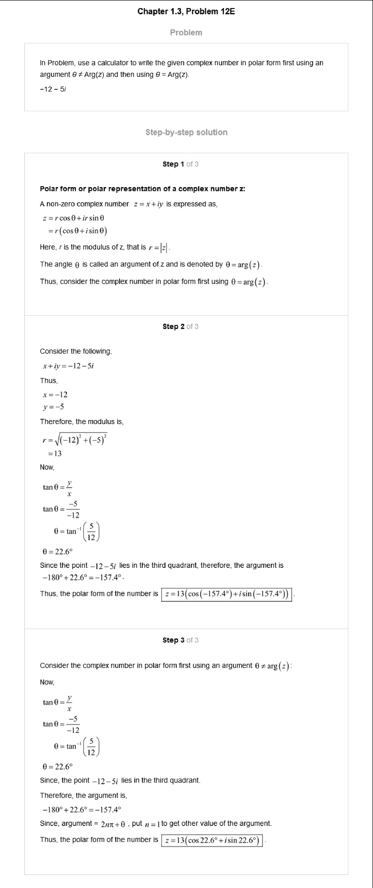 Exercise 1 Solution - Vector And Complex Analysis - Studocu