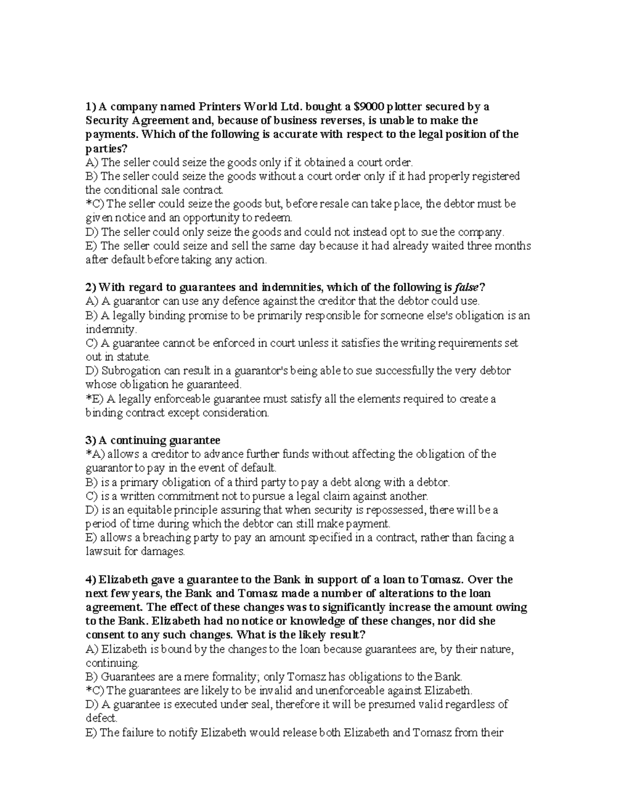 15 Ch – Practice Questions Instructor - A company named Printers World ...