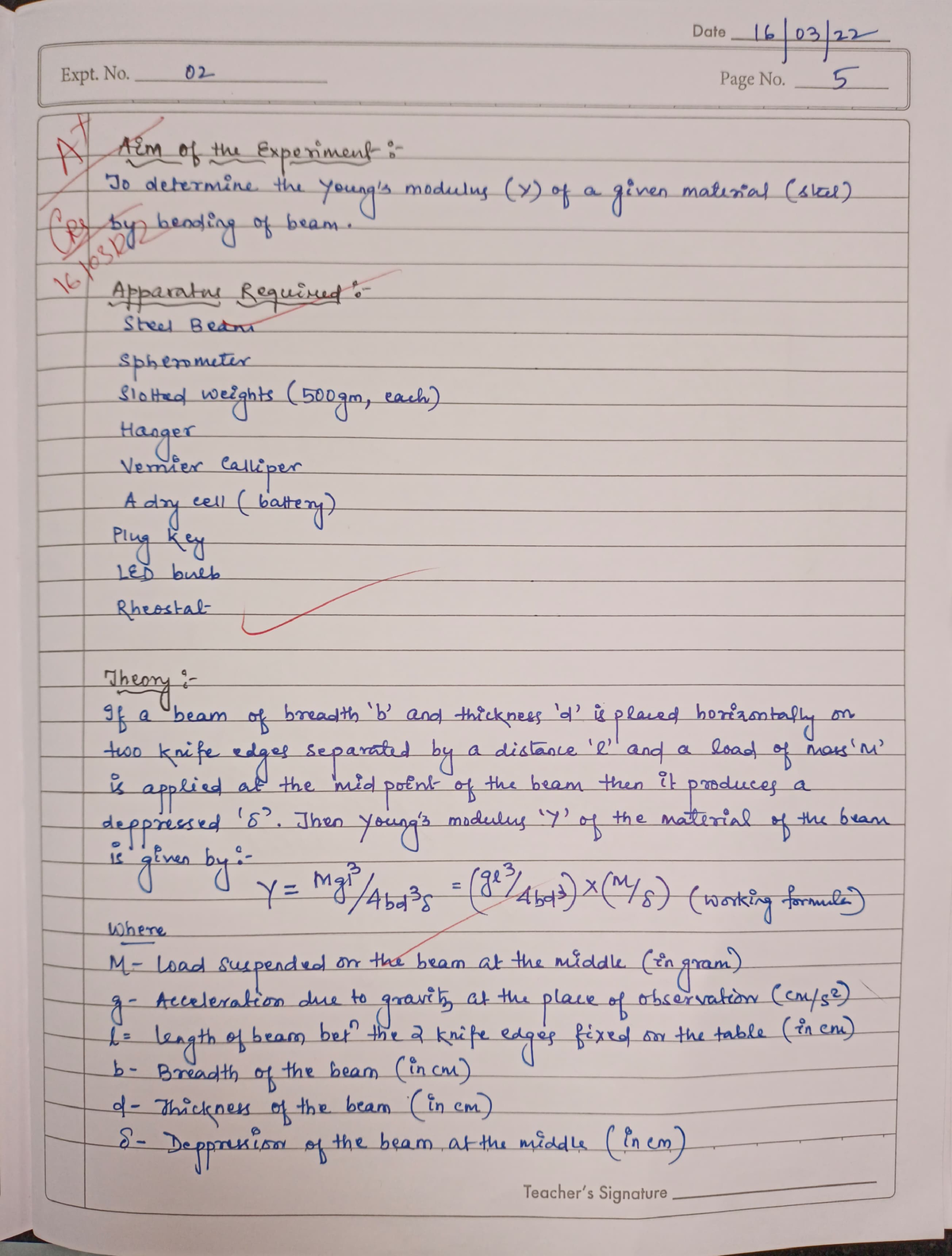 physics lab report matriculation experiment 2