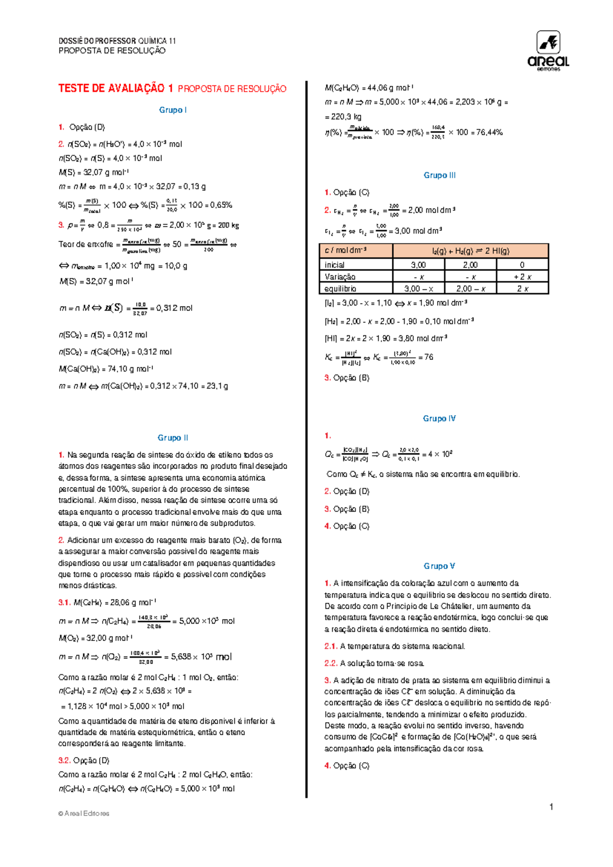 Ae q11 sol testes - bdm XHh sh jhcs jsc - PROPOSTA DE RESOLUÇÃO 1 TESTE ...