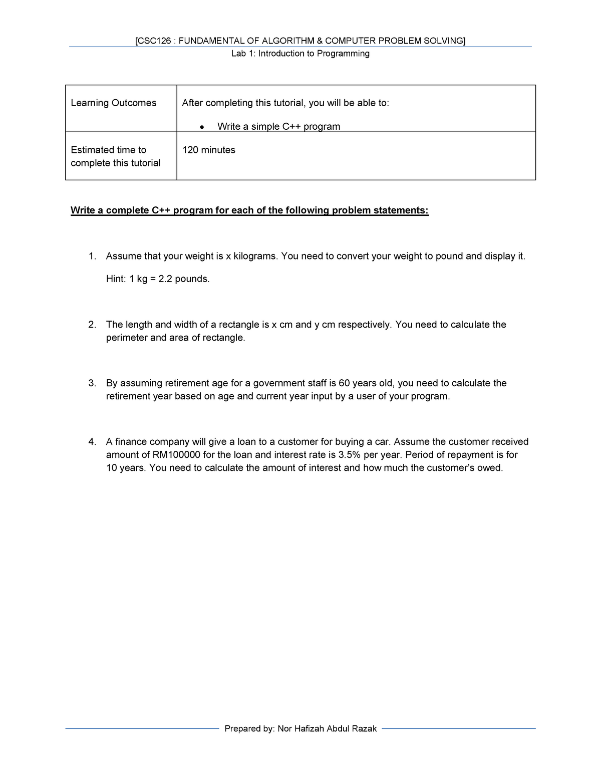 fundamental of computer problem solving uitm