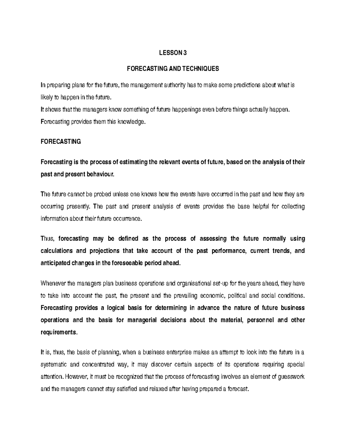 MS. Lesson 3 - Lecture notes 3 - Financial Management - Studocu