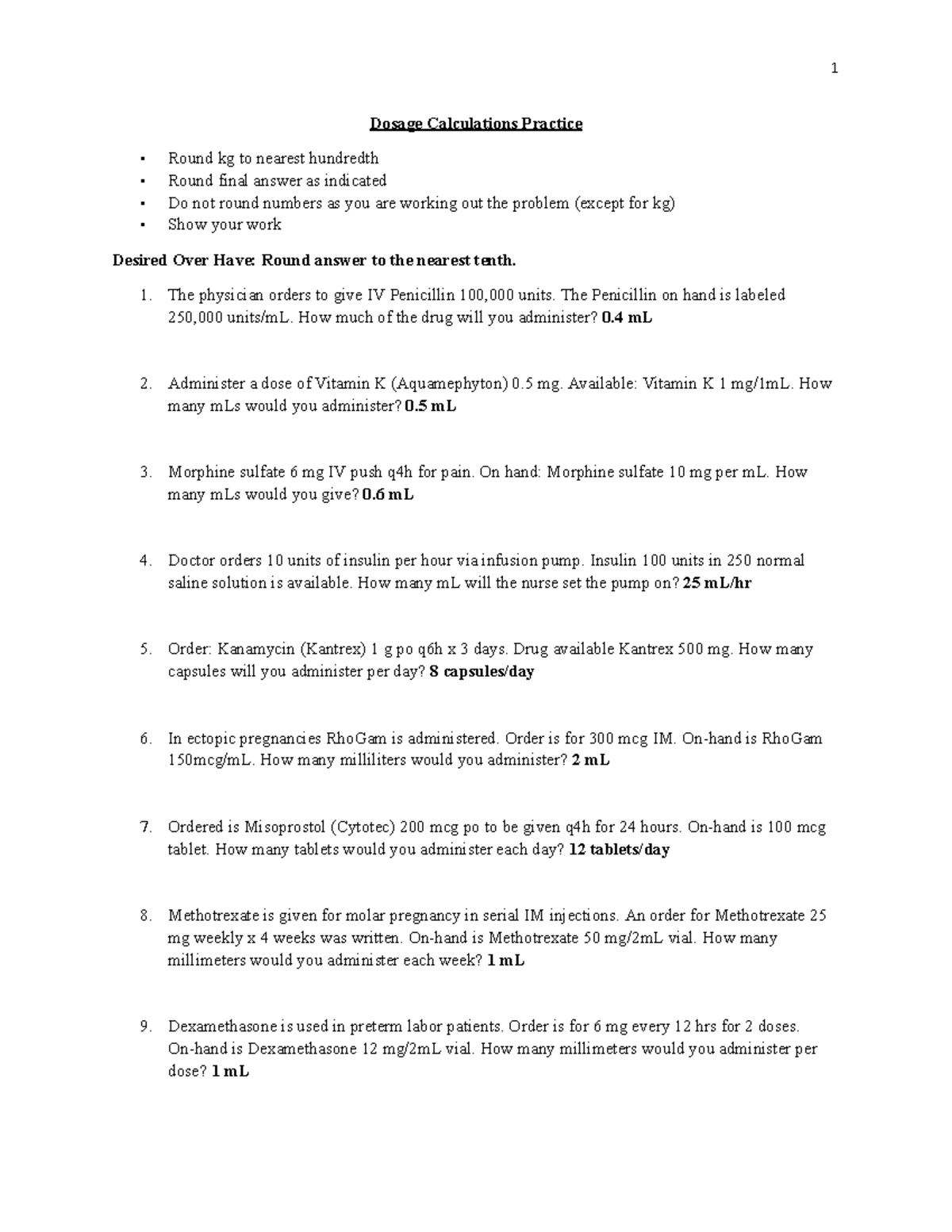 dosage-calculations-practice-round-kg-to-nearest-hundredth-studocu