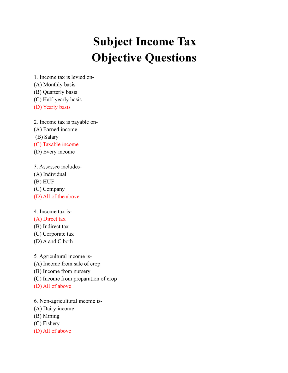 mcqs-of-income-tax-pakistan-subject-income-tax-objective-questions