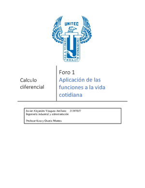 Entregable 1 Ejercicios Calculo Diferencial Semana 2 - Cálculo ...