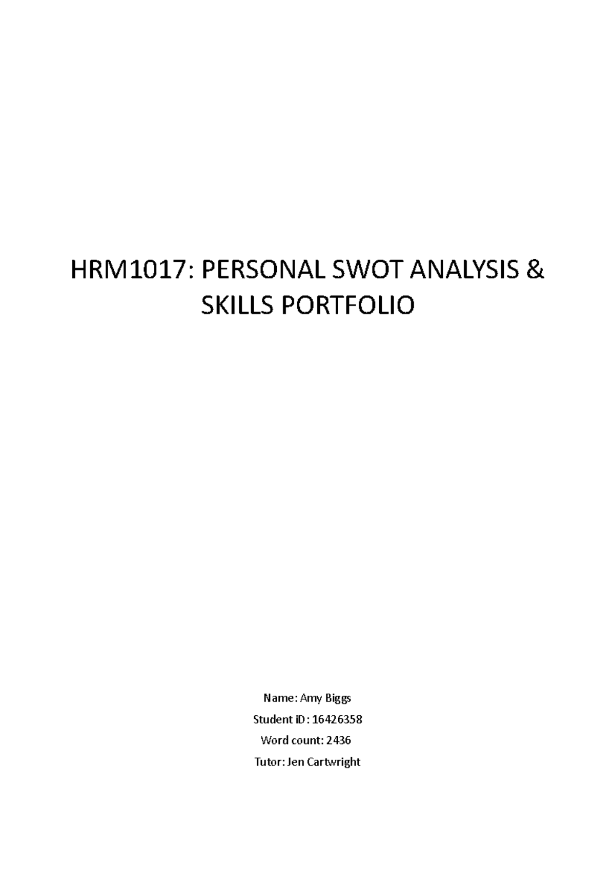 personal-swot-analysis-skills-portfolio-hrm1017-personal-swot