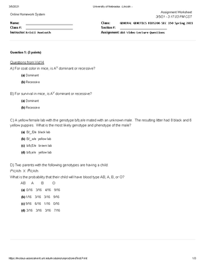 W6 Practice Problems - help - Online Homework System Assignment ...
