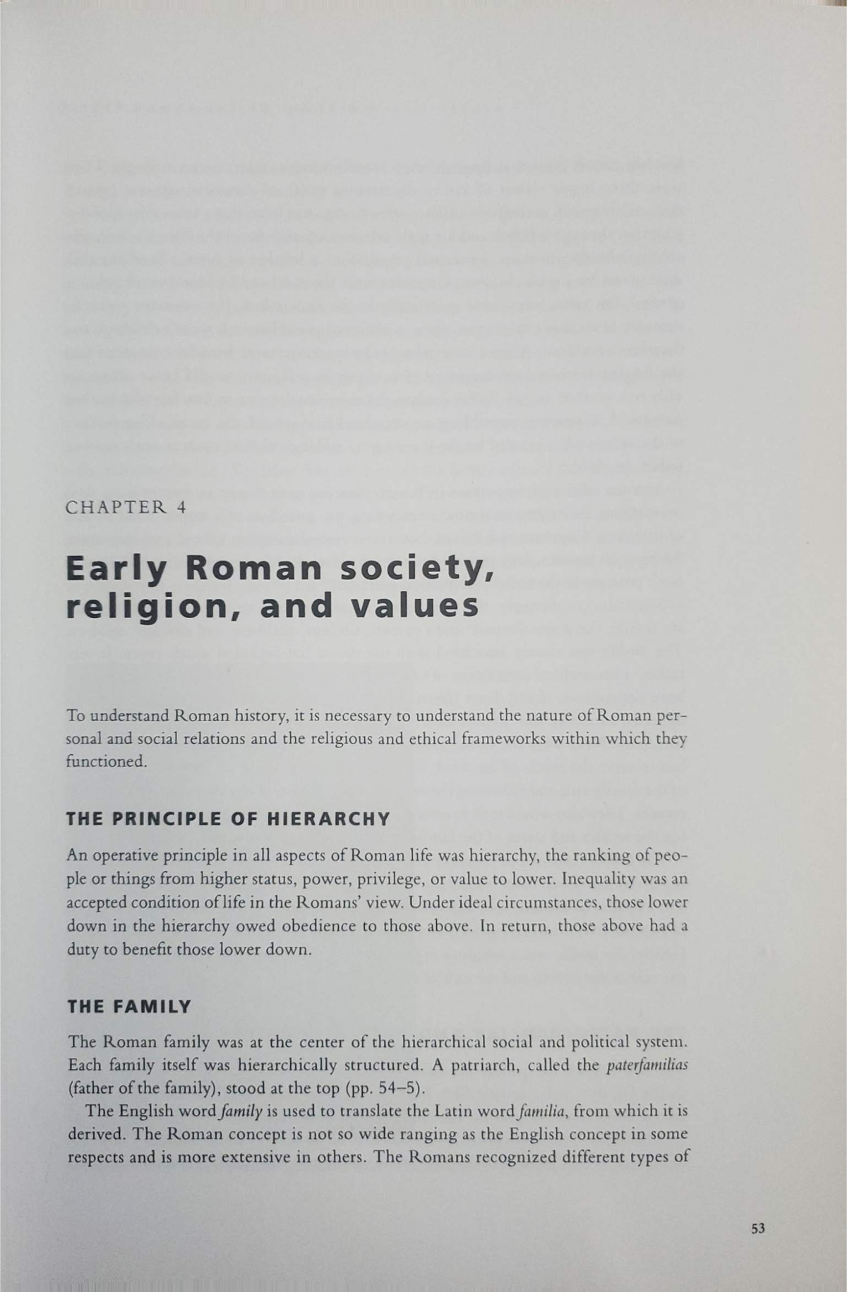 Chapter 4-53 - History of the Roman People - CLAS 1280 - Studocu