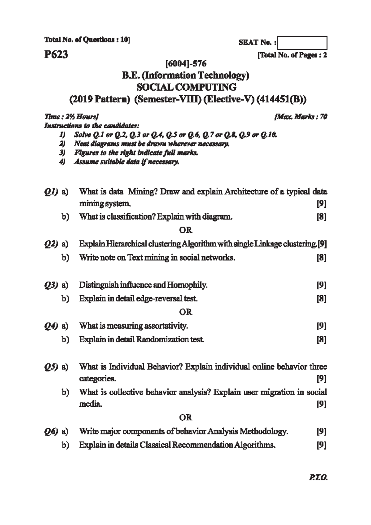Social Computing April 23 - Information technology - Studocu