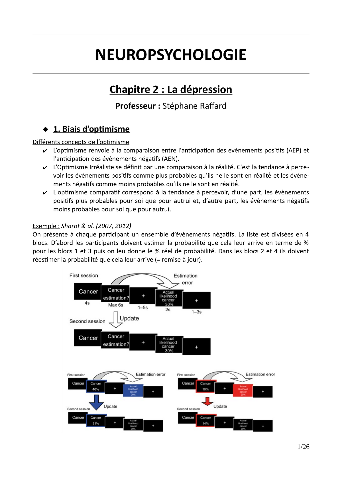 Neuropsychologie - Chapitre 2 - NEUROPSYCHOLOGIE Chapitre 2 : La ...