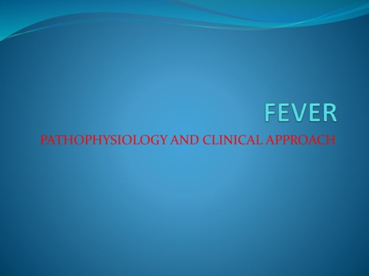 PDF document - Fever - FINITION e Ana. temperature of or a p ...