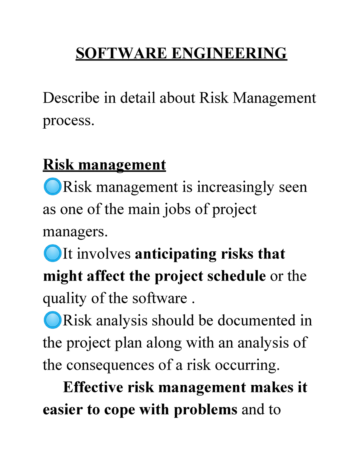 risk-management-software-engineering-describe-in-detail-about-risk