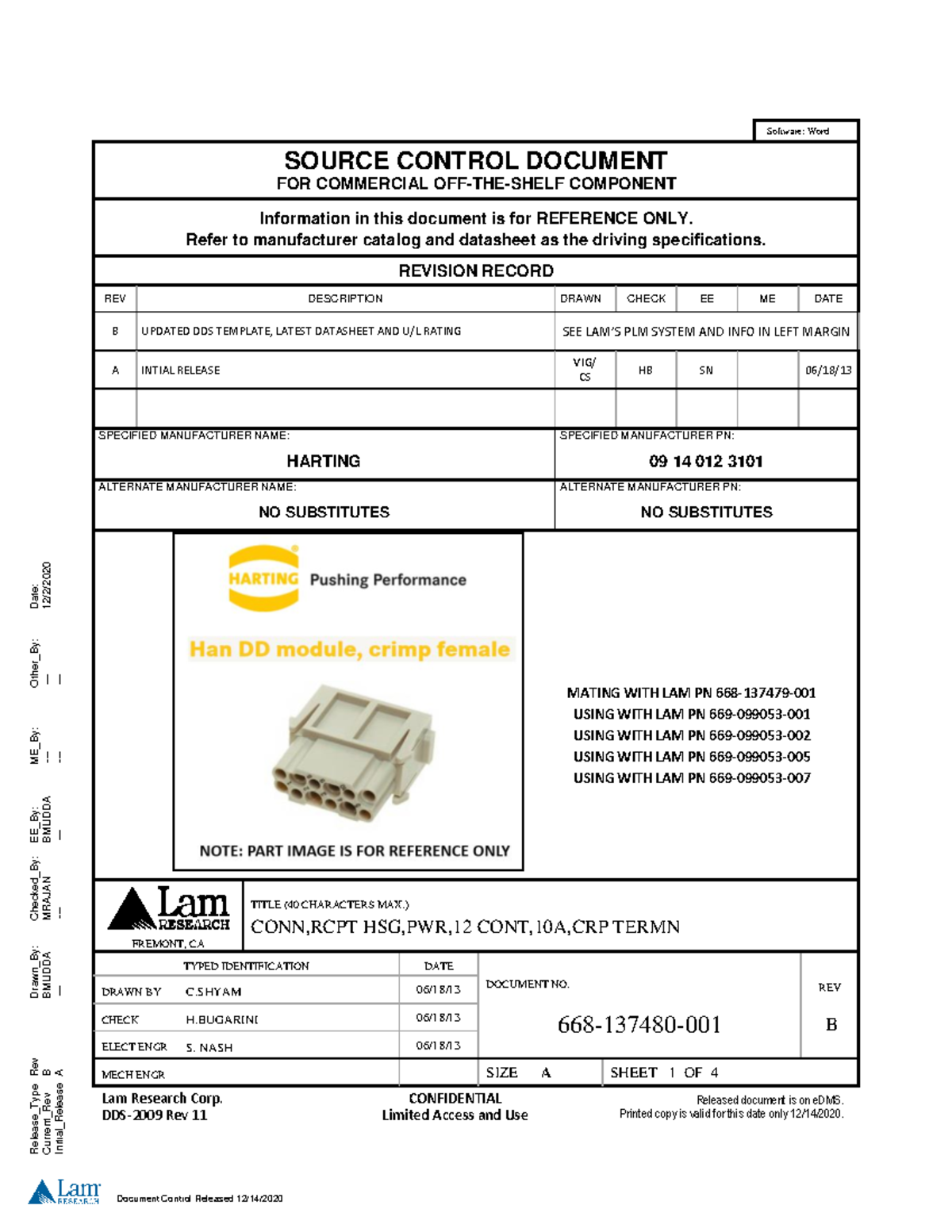 668-137480-001 B - aaaaa - Software: Word SOURCE CONTROL DOCUMENT FOR ...