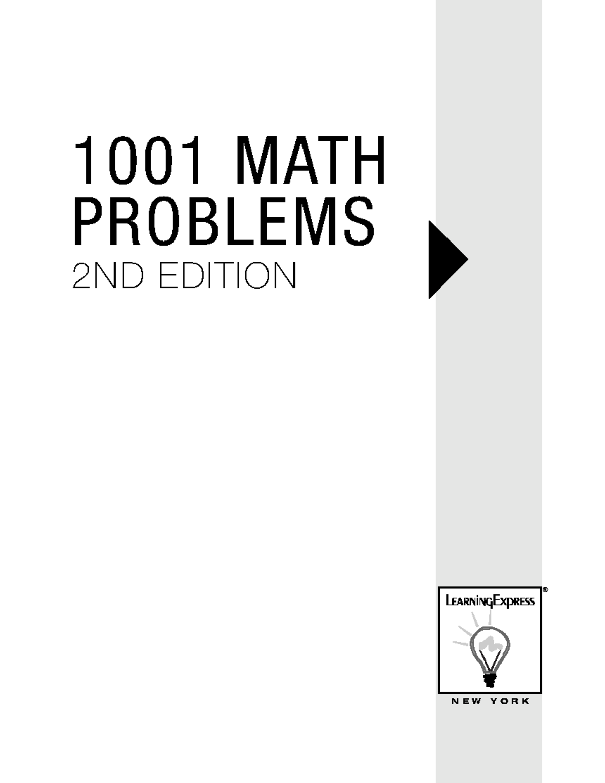 1001 math problems 2e - Lecture notes 1 - NEW YORK 1001 MATH PROBLEMS ...