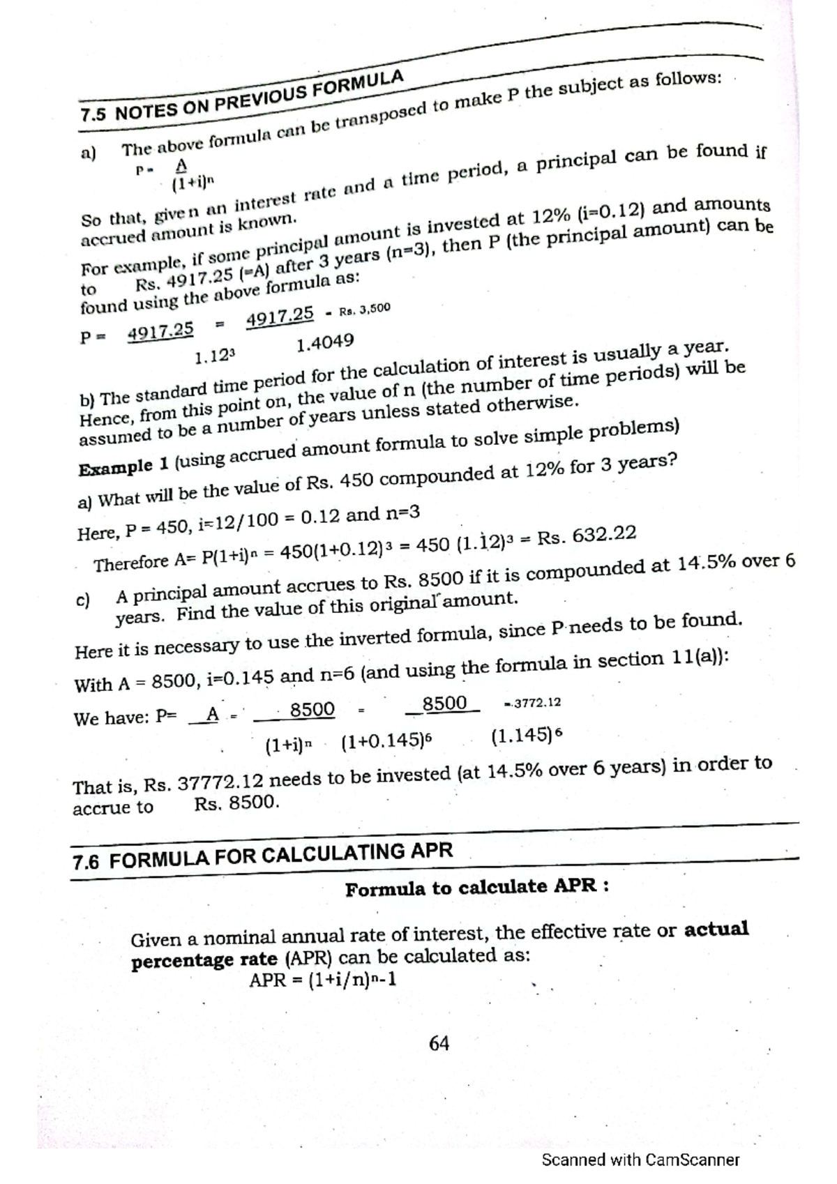 Lesson 7 mathematics for finance. Bba Studocu