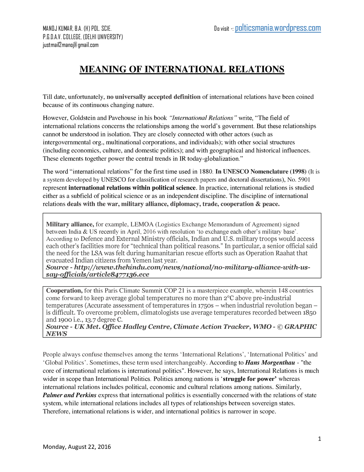 meaning-of-international-relations-p-g-d-a-college-delhi