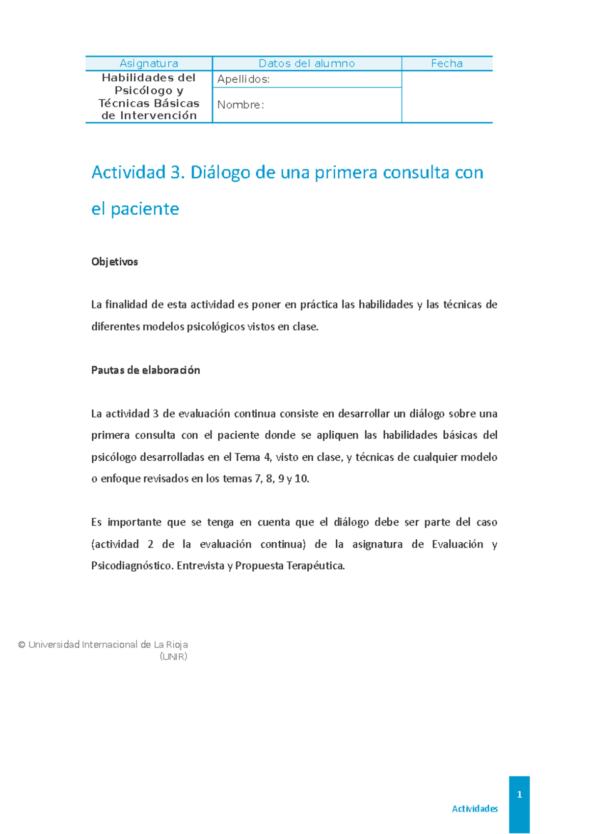 Psisa 03 act3 ultima act habilidades - Asignatura Datos del alumno ...