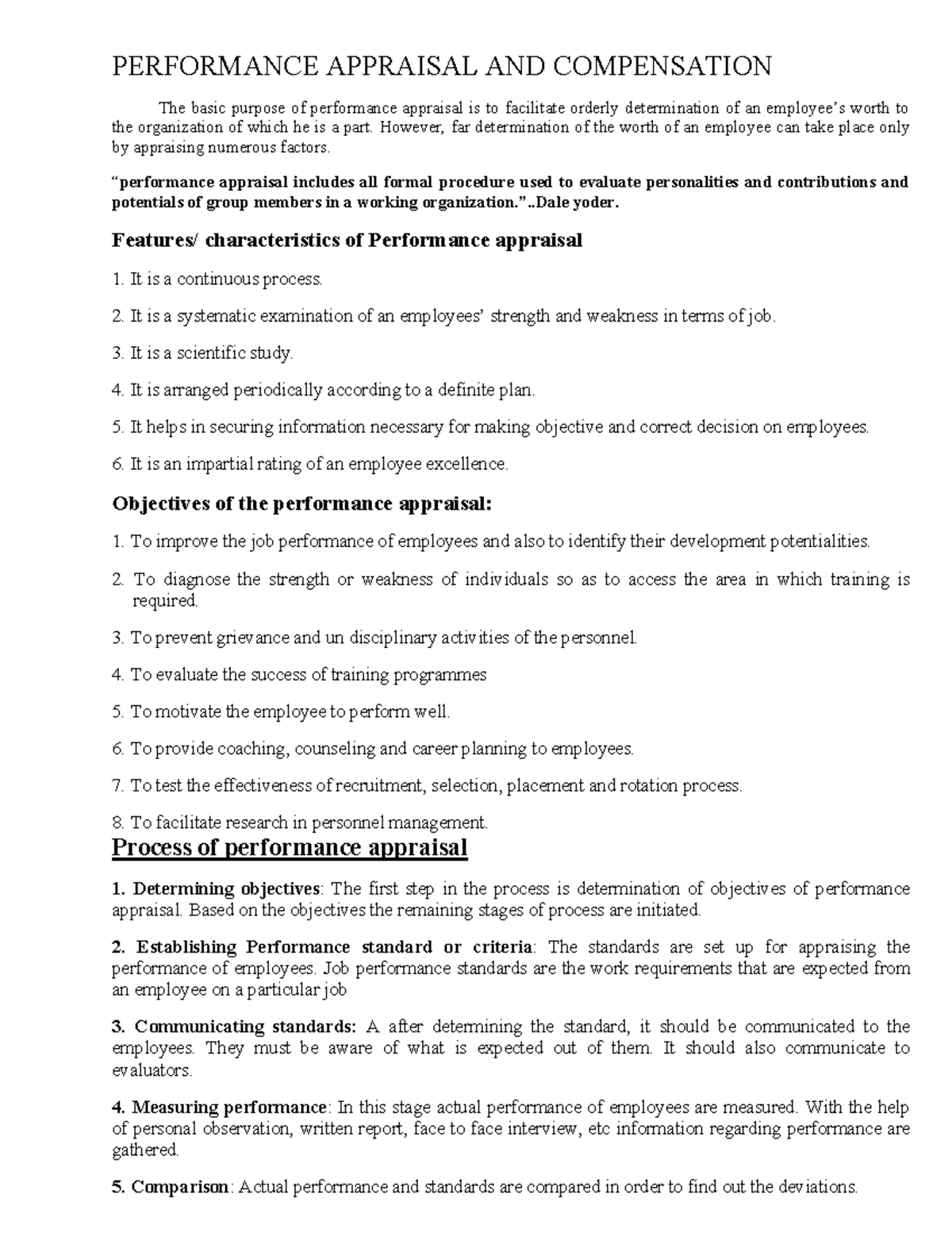 Performance Appraisal AND Career Planning - PERFORMANCE APPRAISAL AND ...