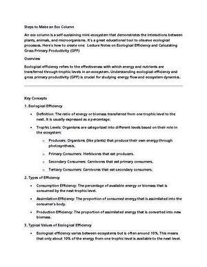 Eco column - Steps to Make an Eco Column An eco column is a self ...