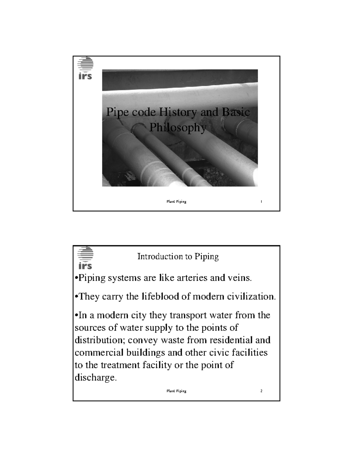 machine design material - Plant Piping 1 Pipe code History and Basic ...