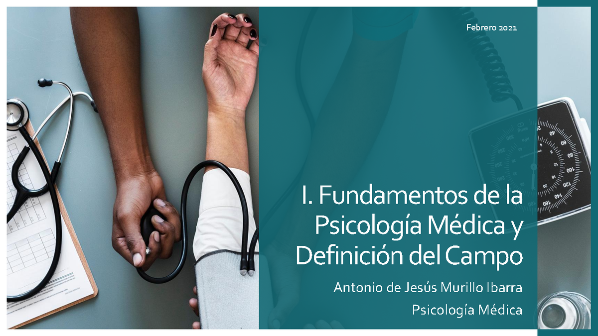 Psicología Medica Ramon Capitulo I - I. Fundamentos de la Psicología