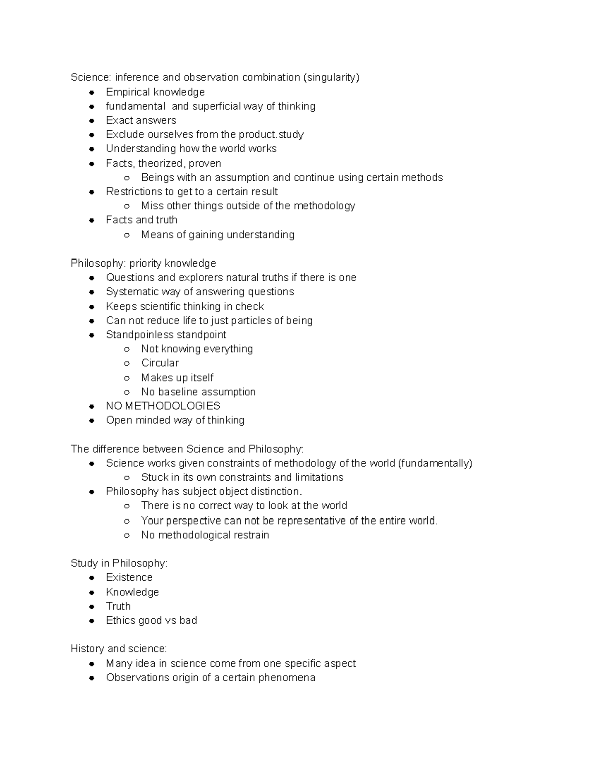 Scheler - Science: inference and observation combination (singularity ...
