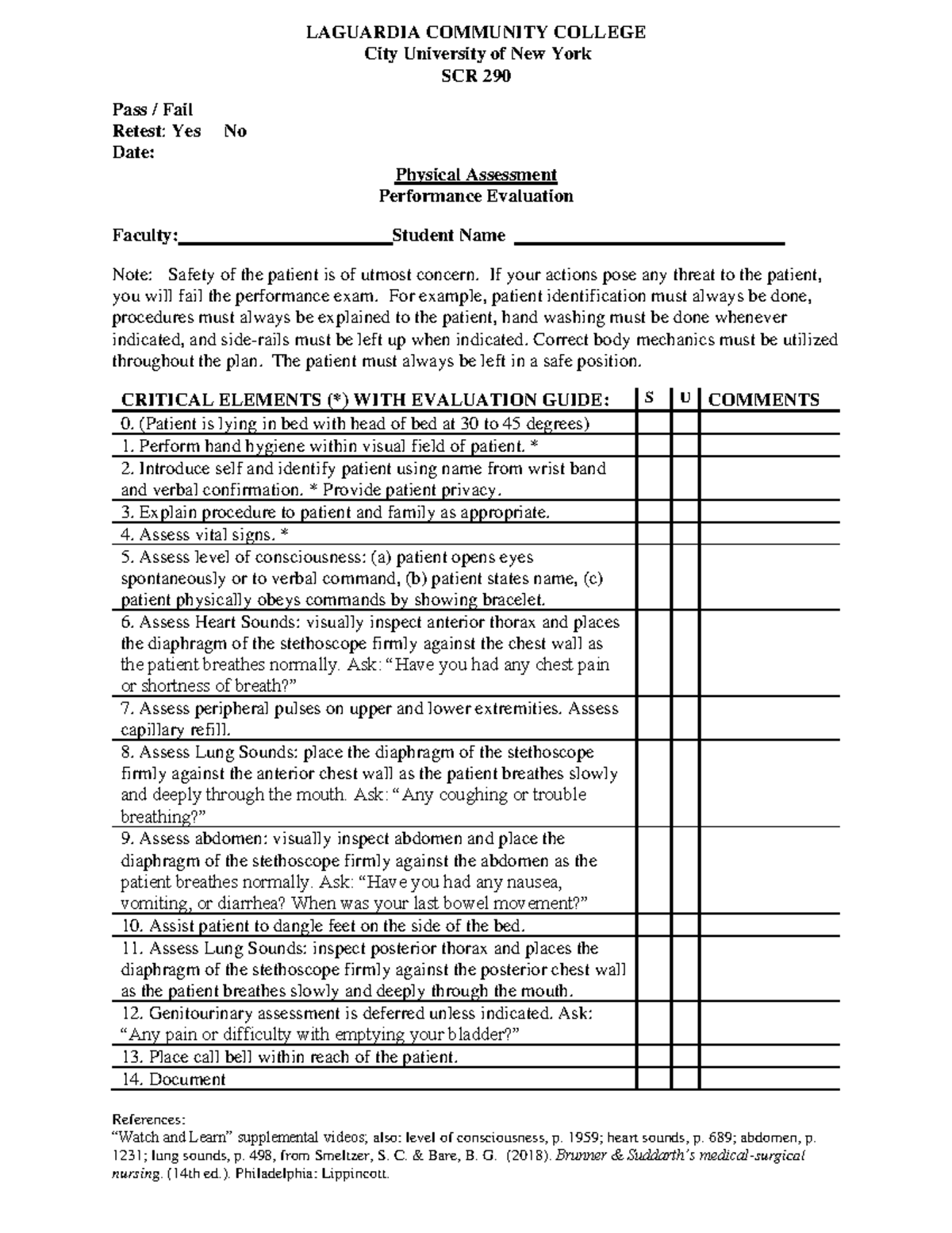 Performance Exam Physical Assessment 2021-3-9 - LAGUARDIA COMMUNITY ...