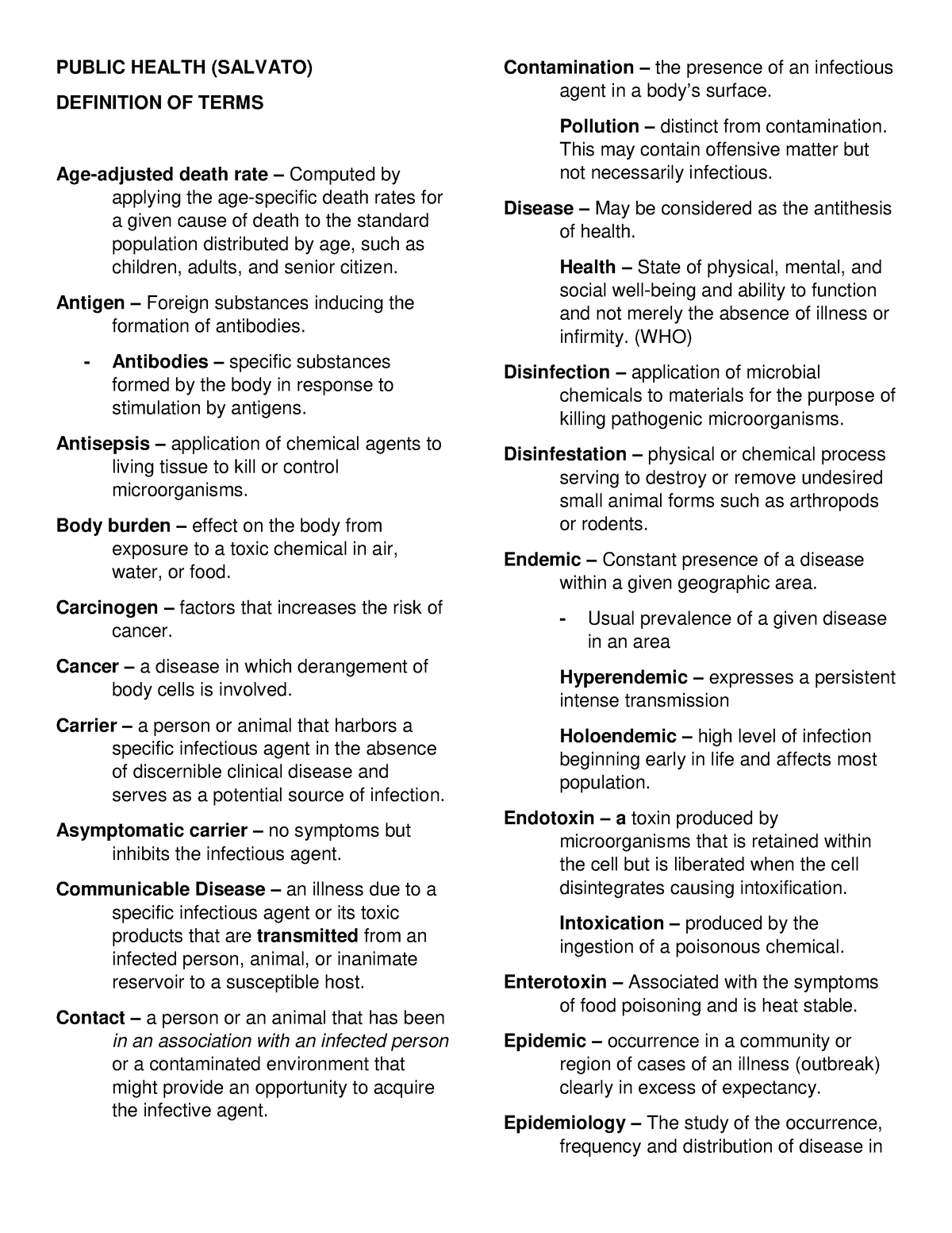 public-health-definition-of-terms-salvato-public-health-salvato