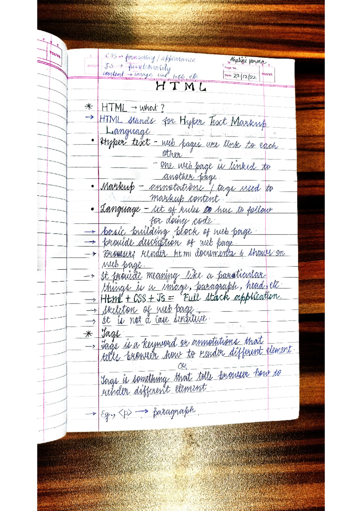 Study material for HTML5 preparation / Basic Stack - CSS formalling ...
