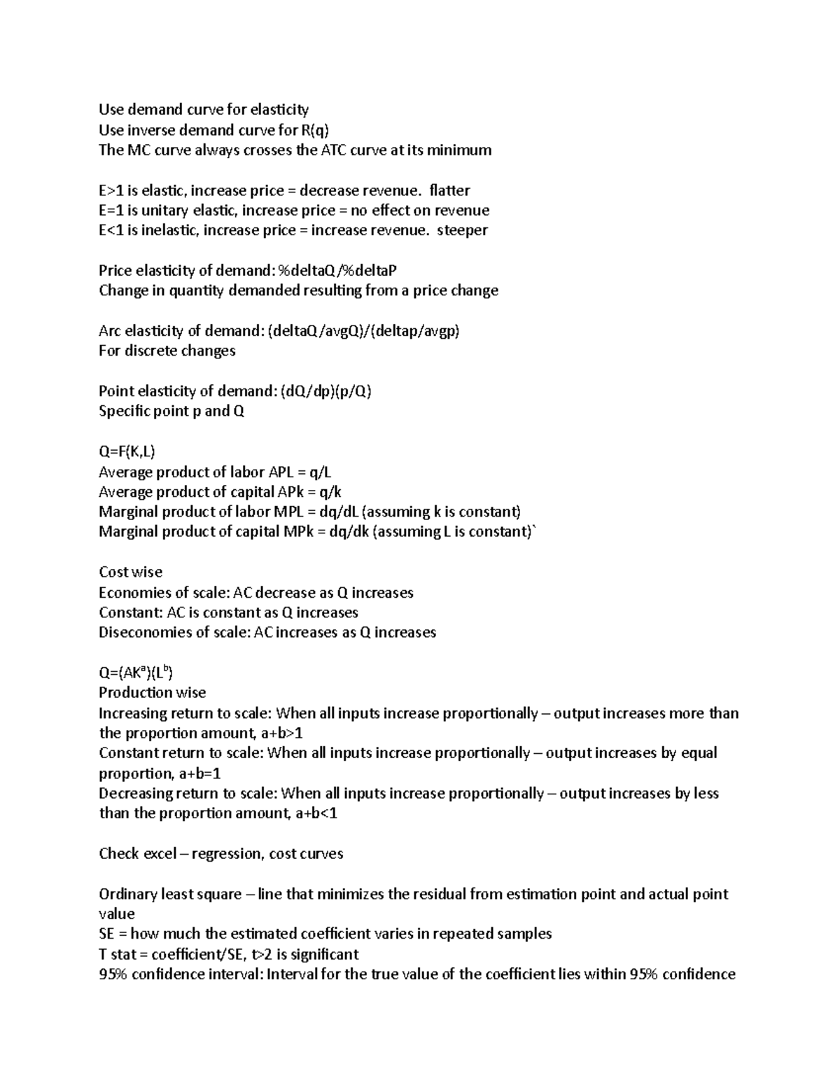 Managerial Economics - Brief summary and definitions of the entire ...