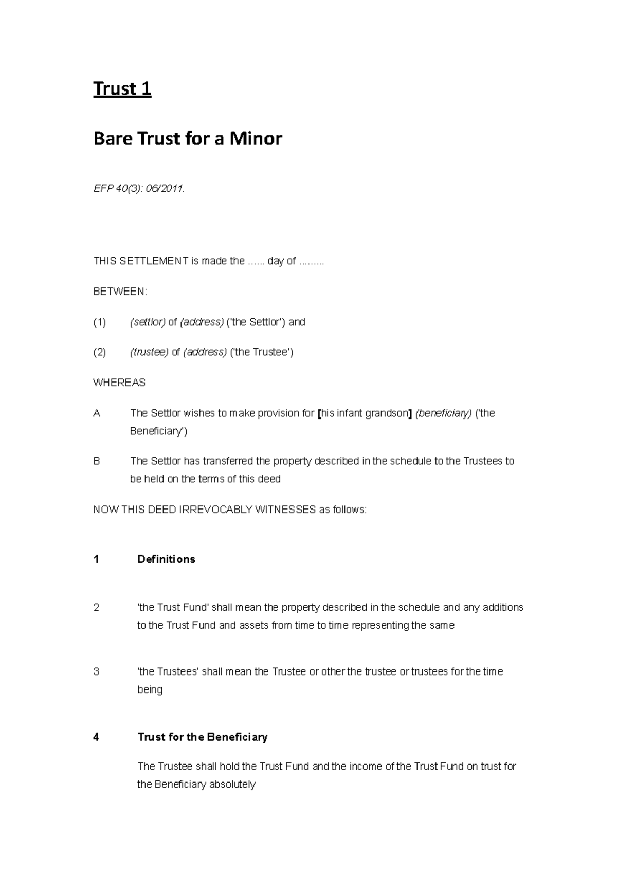 1-bare-trust-deed-for-a-minor-trust-1-bare-trust-for-a-minor-efp-40