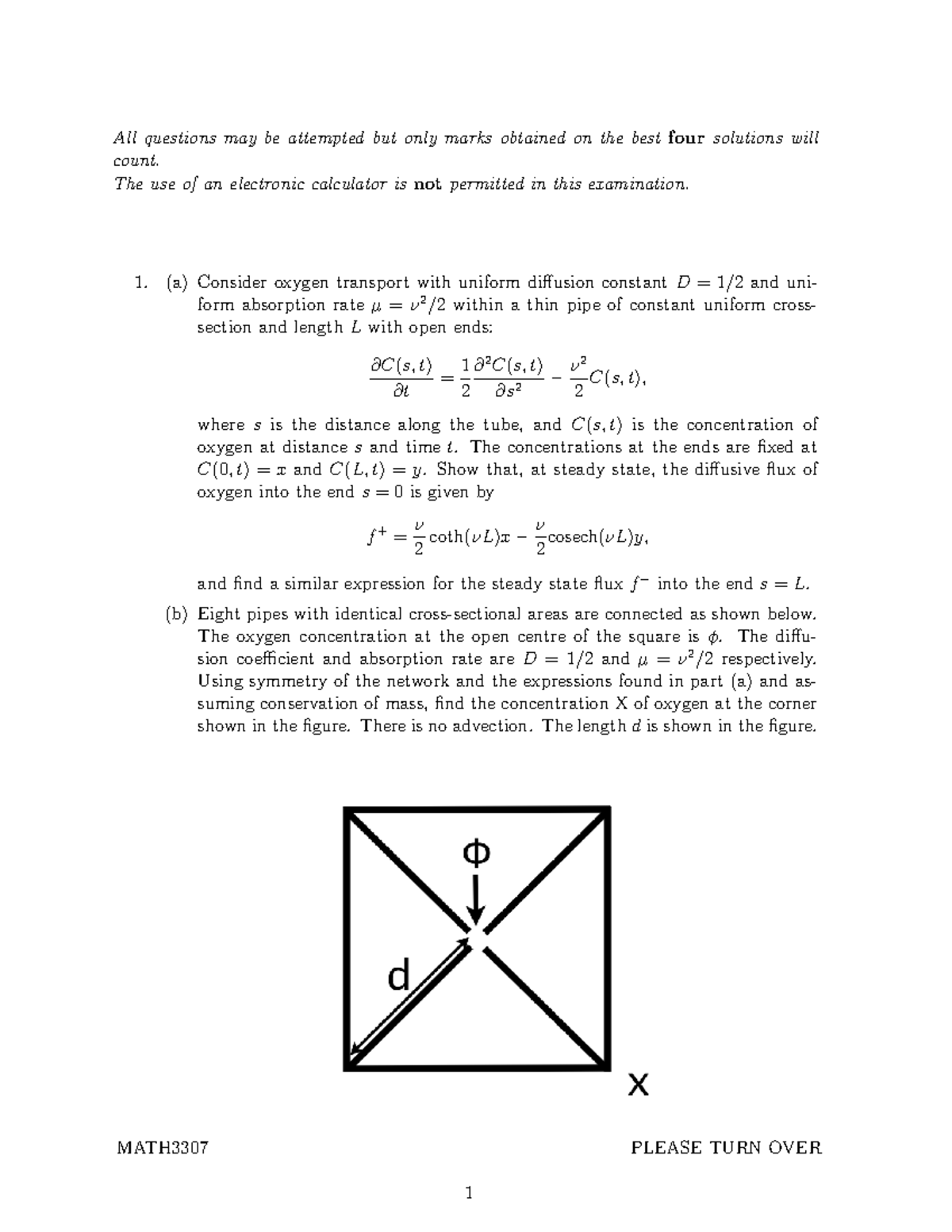 2016 exam paper - All questions may be attempted but only marks ...
