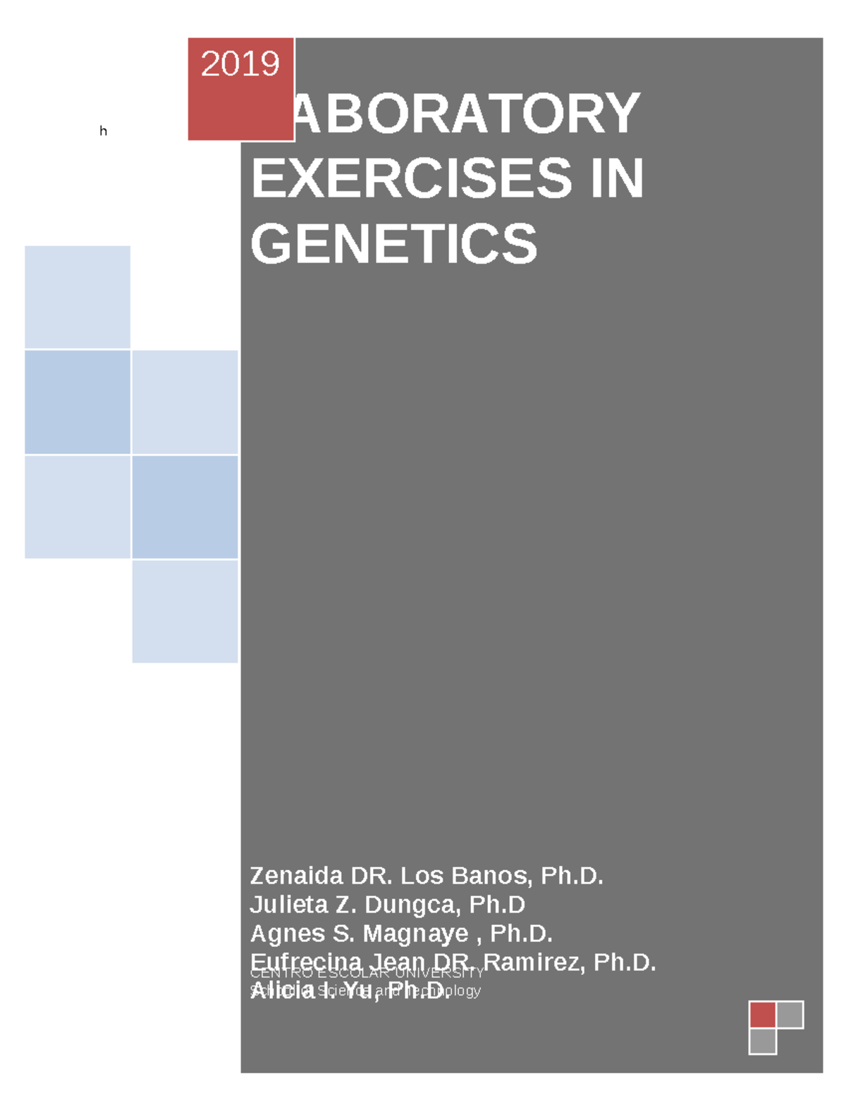 LAB Manual IN 2019 h LABORATORY EXERCISES IN