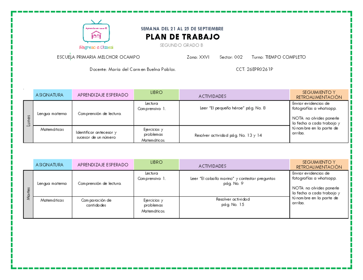 Piedra negras pintas - SEMANA DEL 21 AL 25 DE SEPTIEMBRE PLAN DE ...