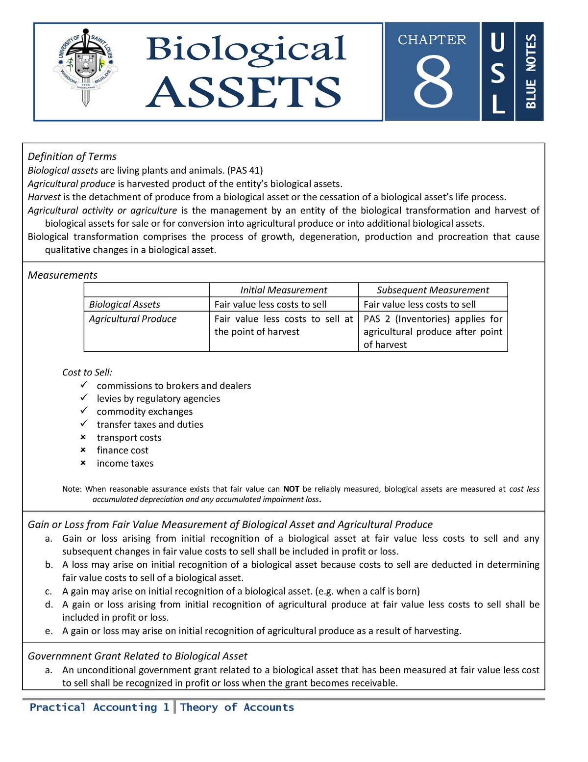 Biological Assets - Practical Accounting 1 Theory Of Accounts 8 BLUE ...