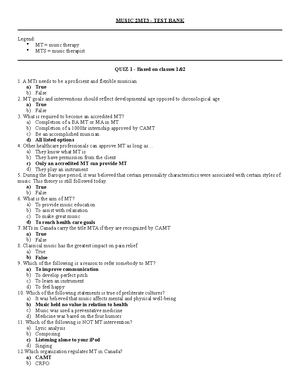 Music 2mt3 Final - Practice Questions - Quiz Question 1 (1 Point) Saved ...