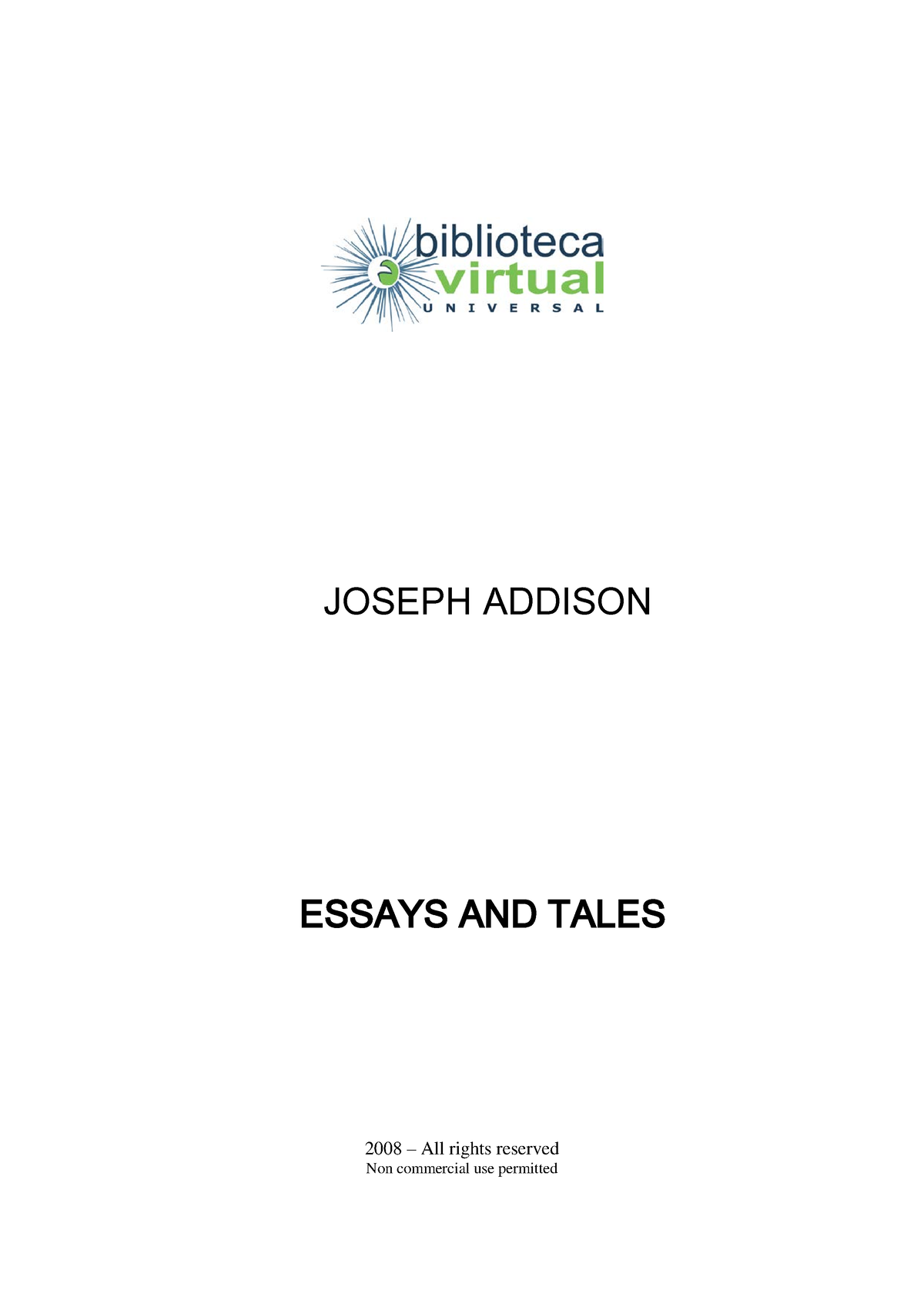 joseph addison friendship essay summary