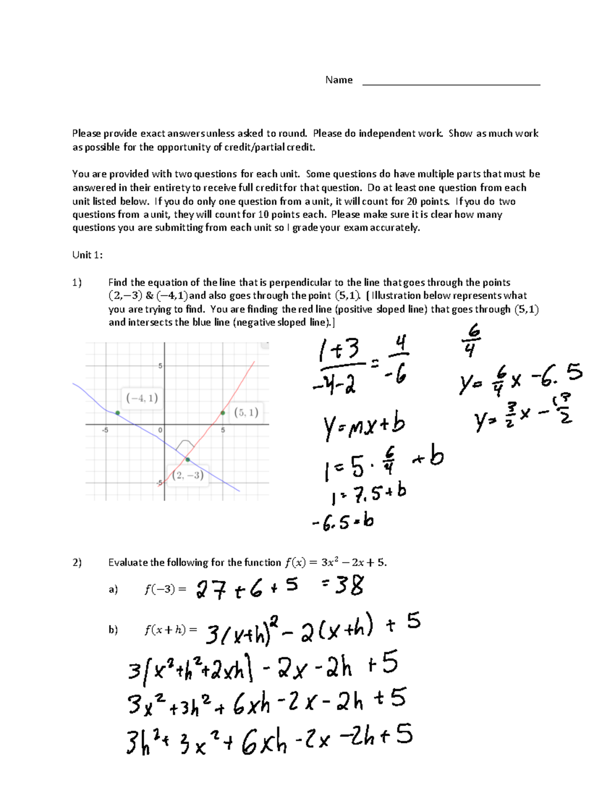 Final Exam Fall 2021 - ASU MAT 1035 Final Exam Name ...