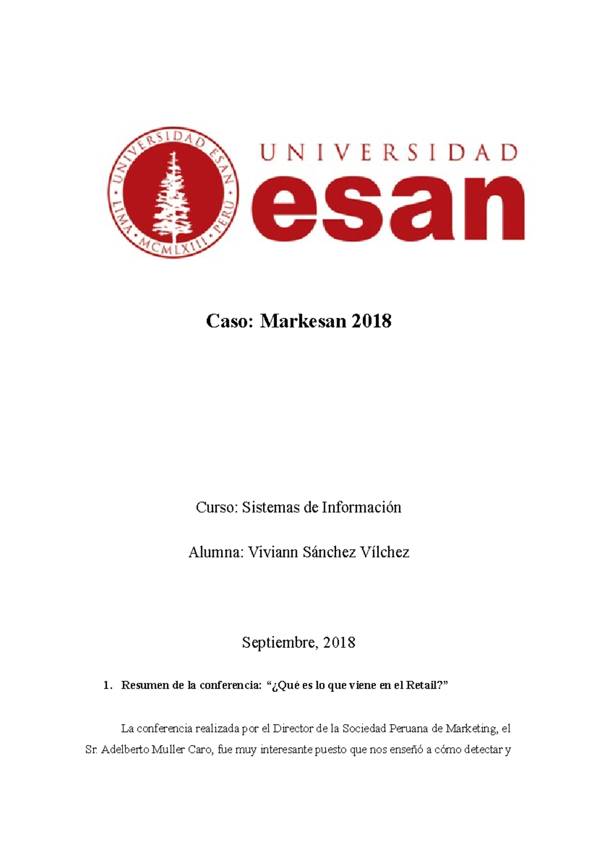 Caso Markesan Resumen de las tendencias en el mercado B2B, retail