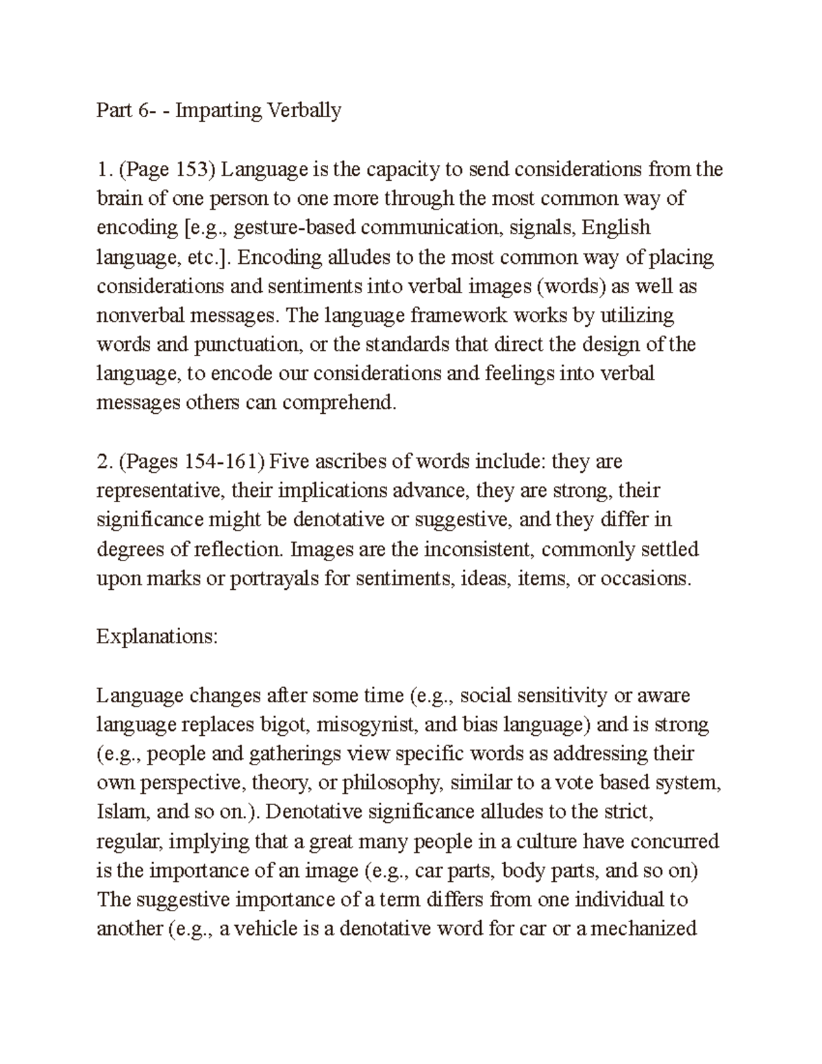 Part 6- Imparting Verbally - Part 6- Imparting Verbally (Page 153 ...