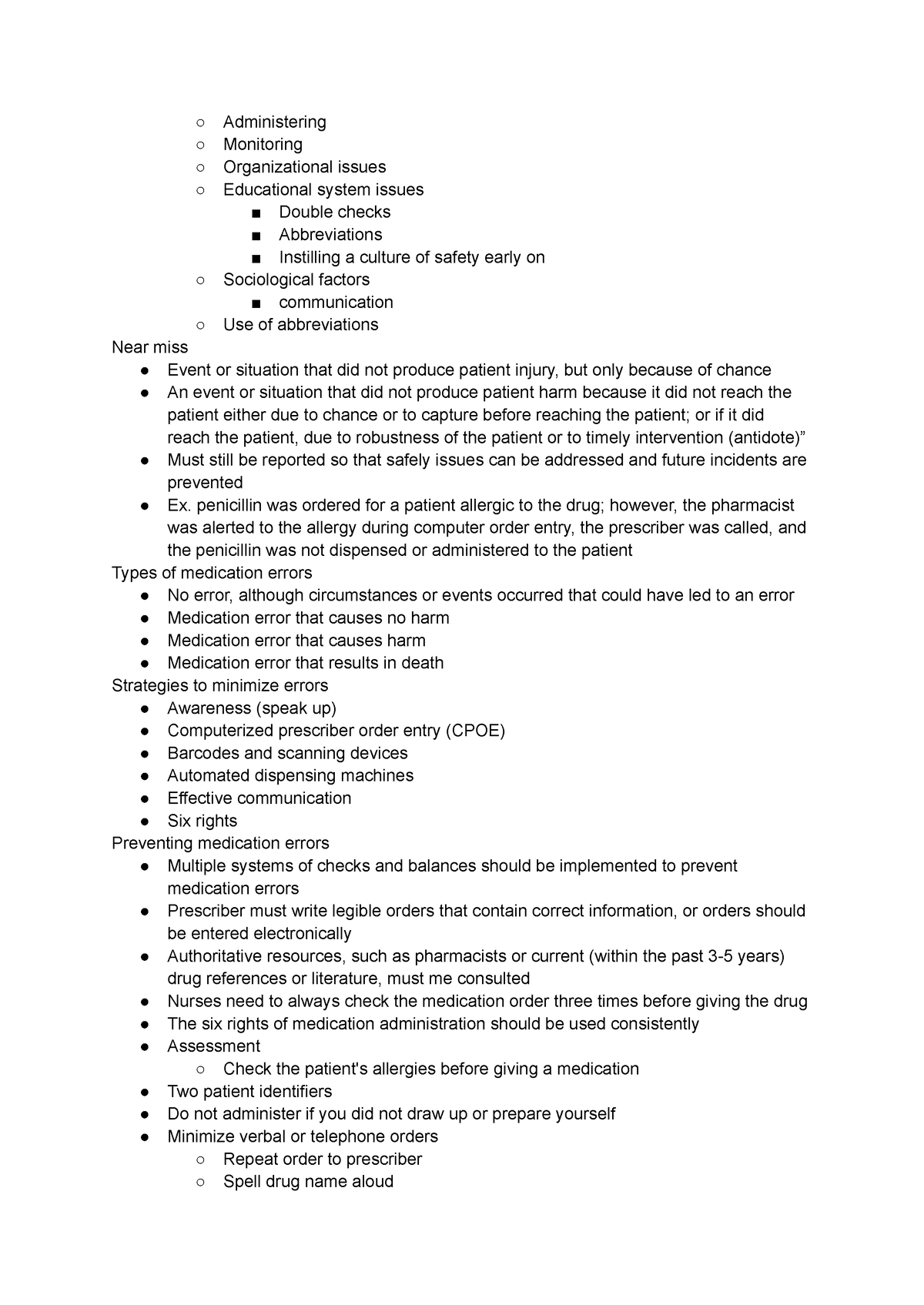 Pharmacokinetics (16) - Administering Monitoring Organizational issues ...