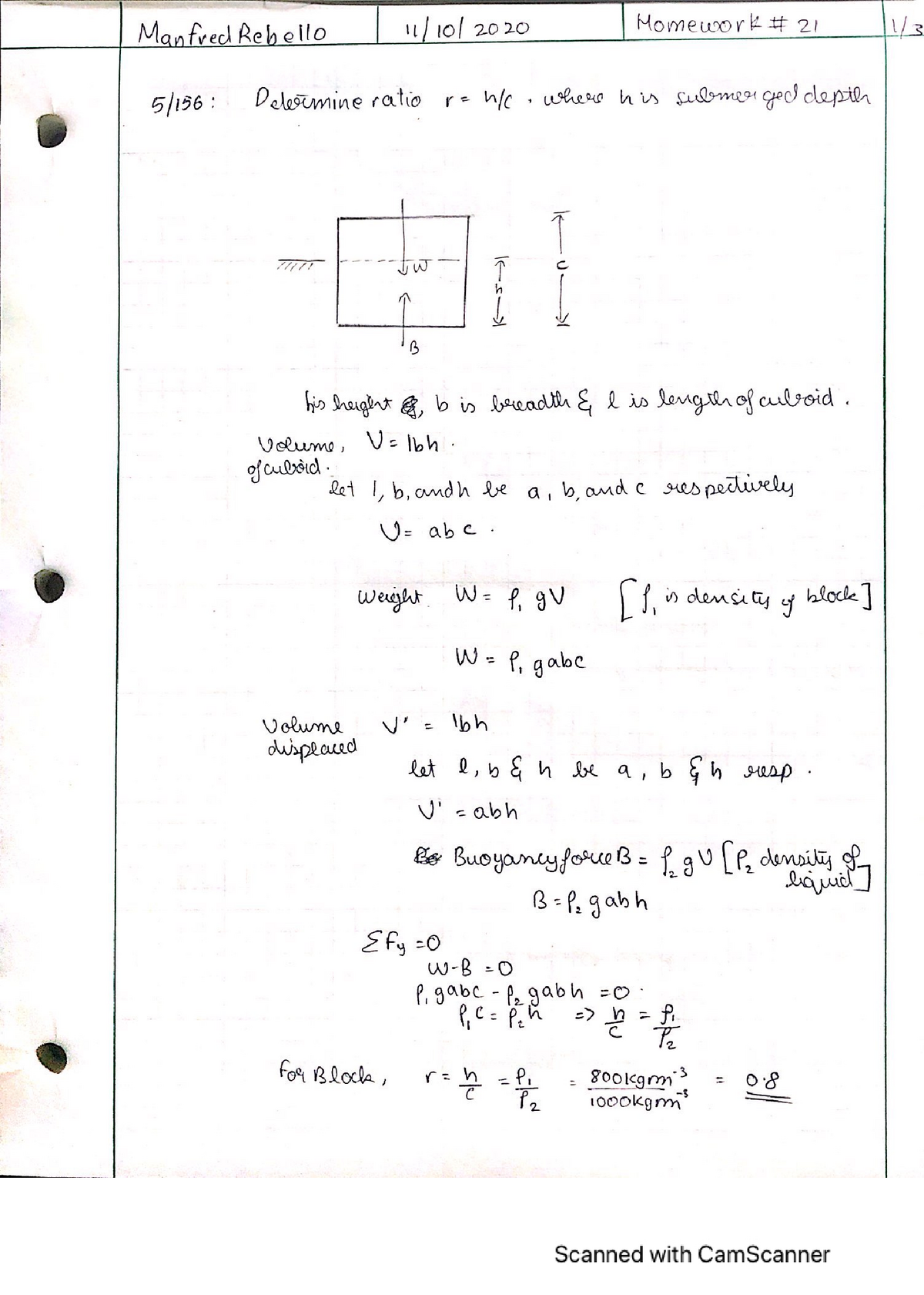 Homework #21 - For Statics - ENGR 2301 - Studocu