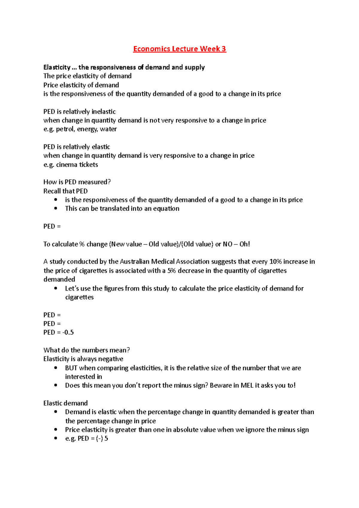 Economics Lecture Week 3 - BSB113 - QUT - Studocu