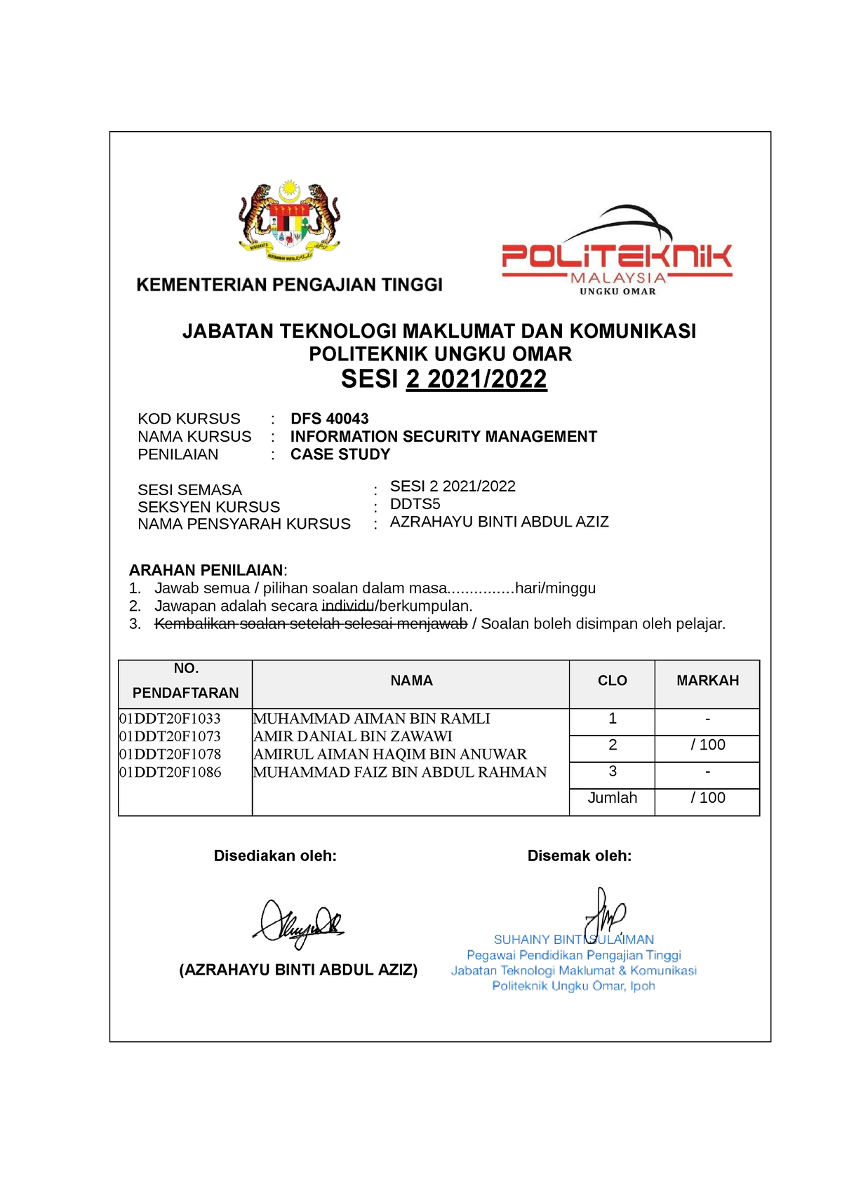 case study business finance politeknik