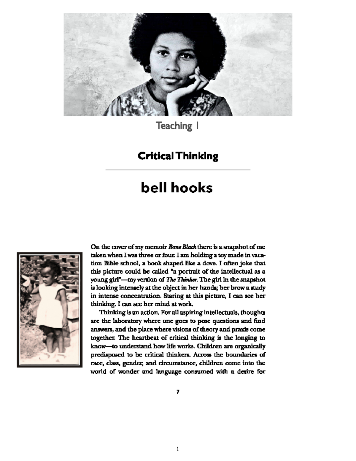 teaching critical thinking bell hooks pdf